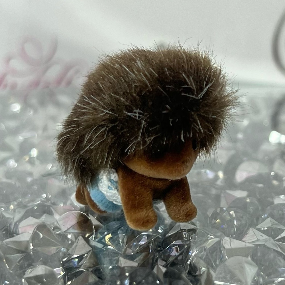 Calico Critters Pickleweeds Hedgehog figure Sylvainan mini fluffy hairy fur cute